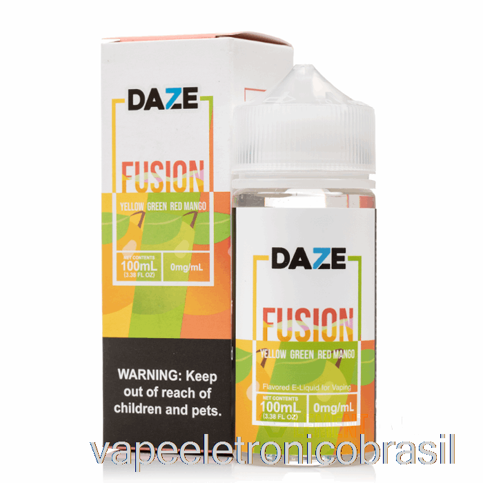 Vape Vaporesso Amarelo Verde Vermelho Manga - 7 Daze Fusion - 100ml 0mg